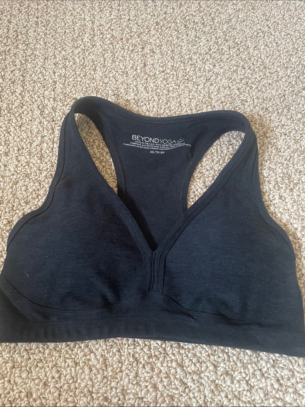 Beyond Yoga Spacedye Lift Your Spirits V-Neck Racerback Sports Bra